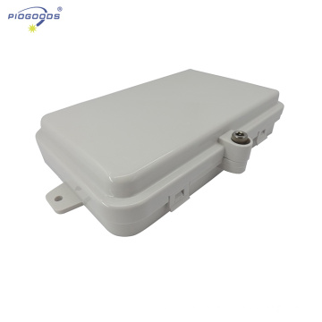 FTTH04C inline wall mounted ABS material Outdoor 4 Cores Plc Fiber Optic Splitter Ftth Distribution Box